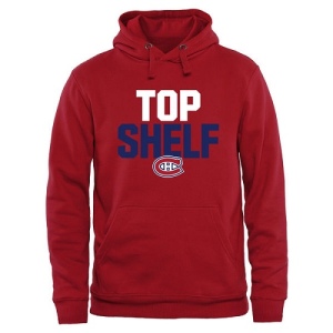 Men's Montreal Canadiens Top Shelf Pullover Hoodie - - Red