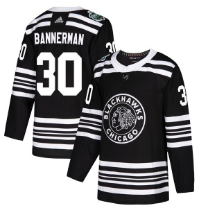 Men's Murray Bannerman Chicago Blackhawks Authentic 2019 Winter Classic Jersey - Black