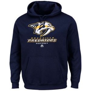 Men's Nashville Predators Critical Victory VIII Fleece Hoodie - - Navy Blue