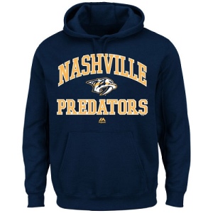 Men's Nashville Predators Heart & Soul Hoodie - - Navy Blue