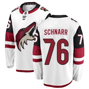 Men's Nate Schnarr Arizona Coyotes Authentic Away Jersey - White