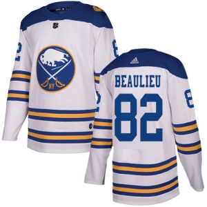 Men's Nathan Beaulieu Buffalo Sabres Authentic 2018 Winter Classic Jersey - White