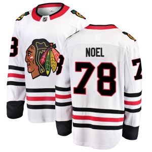 Men's Nathan Noel Chicago Blackhawks Breakaway Away Jersey - White