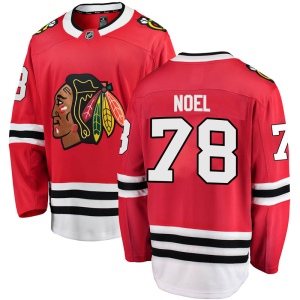 Men's Nathan Noel Chicago Blackhawks Breakaway Home Jersey - Red