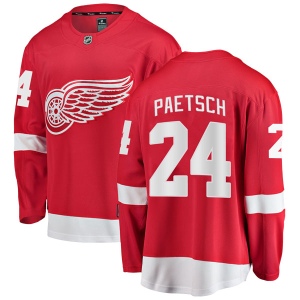 Men's Nathan Paetsch Detroit Red Wings Breakaway Home Jersey - Red