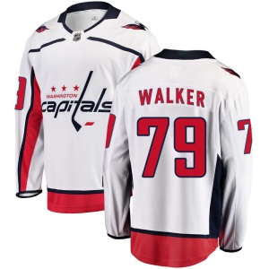 Men's Nathan Walker Washington Capitals Breakaway Away Jersey - White