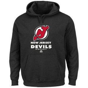 Men's New Jersey Devils Big & Tall Critical Victory Pullover Hoodie - - Black