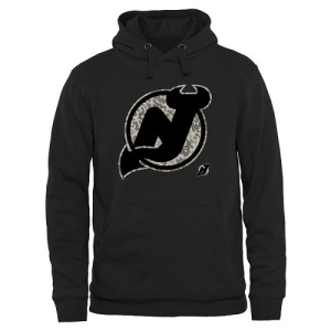 Men's New Jersey Devils Rink Warrior Pullover Hoodie - Black