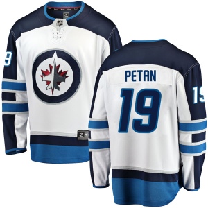 Men's Nic Petan Winnipeg Jets Breakaway Away Jersey - White