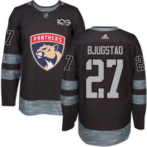 Men's Nick Bjugstad Florida Panthers Authentic 1917-2017 100th Anniversary Jersey - Black