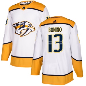 Men's Nick Bonino Nashville Predators Authentic Away Jersey - White