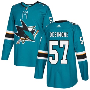 Men's Nick DeSimone San Jose Sharks Authentic Home Jersey - Teal