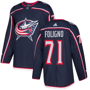 Men's Nick Foligno Columbus Blue Jackets Authentic Jersey - Navy