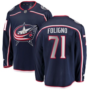 Men's Nick Foligno Columbus Blue Jackets Breakaway Home Jersey - Navy