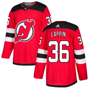 Men's Nick Lappin New Jersey Devils Authentic Home Jersey - Red