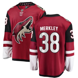 Men's Nick Merkley Arizona Coyotes Breakaway Home Jersey - Red