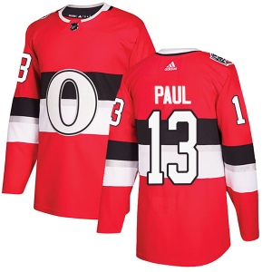 Men's Nick Paul Ottawa Senators Authentic 2017 100 Classic Jersey - Red