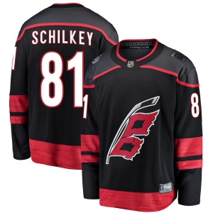 Men's Nick Schilkey Carolina Hurricanes Breakaway Alternate Jersey - Black