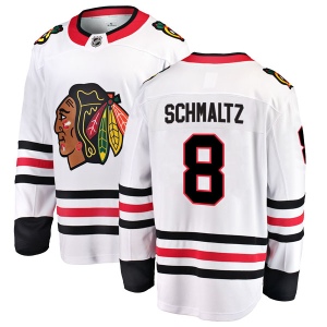 Men's Nick Schmaltz Chicago Blackhawks Breakaway Away Jersey - White