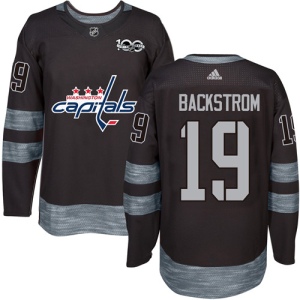 Men's Nicklas Backstrom Washington Capitals Authentic 1917-2017 100th Anniversary Jersey - Black