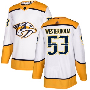 Men's Niclas Westerholm Nashville Predators Authentic Away Jersey - White