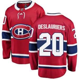 Men's Nicolas Deslauriers Montreal Canadiens Breakaway Home Jersey - Red