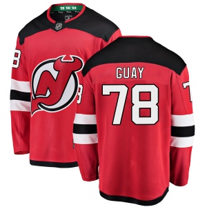 Men's Nicolas Guay New Jersey Devils Breakaway Home Jersey - Red