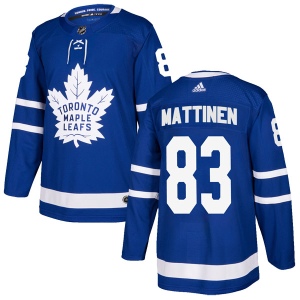 Men's Nicolas Mattinen Toronto Maple Leafs Authentic Home Jersey - Blue