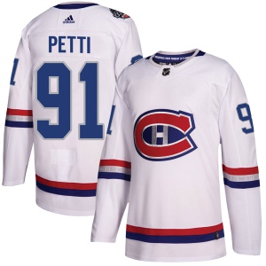 Men's Niki Petti Montreal Canadiens Authentic 2017 100 Classic Jersey - White