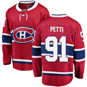 Men's Niki Petti Montreal Canadiens Breakaway Home Jersey - Red