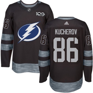 Men's Nikita Kucherov Tampa Bay Lightning Authentic 1917-2017 100th Anniversary Jersey - Black