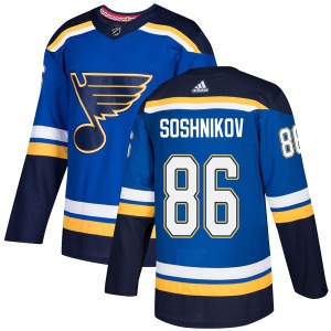 Men's Nikita Soshnikov St. Louis Blues Authentic Home Jersey - Blue