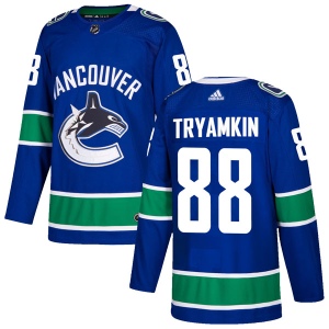 Men's Nikita Tryamkin Vancouver Canucks Authentic Home Jersey - Blue