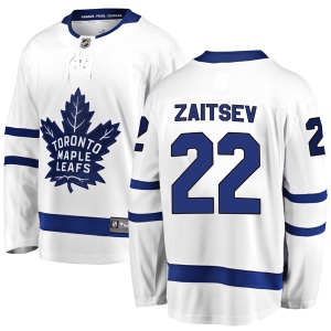 Men's Nikita Zaitsev Toronto Maple Leafs Breakaway Away Jersey - White