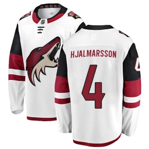 Men's Niklas Hjalmarsson Arizona Coyotes Authentic Away Jersey - White