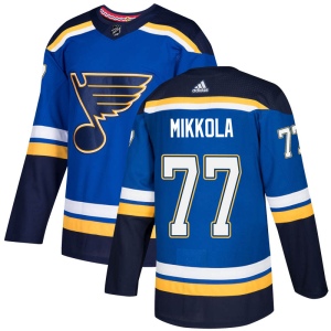 Men's Niko Mikkola St. Louis Blues Authentic Home Jersey - Blue