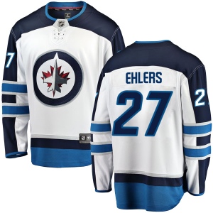 Men's Nikolaj Ehlers Winnipeg Jets Breakaway Away Jersey - White