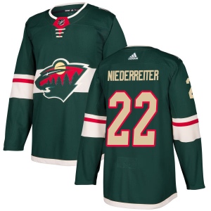 Men's Nino Niederreiter Minnesota Wild Authentic Jersey - Green