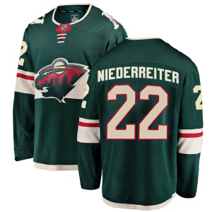 Men's Nino Niederreiter Minnesota Wild Breakaway Home Jersey - Green