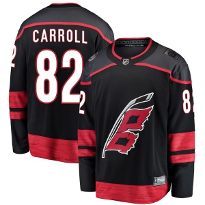 Men's Noah Carroll Carolina Hurricanes Breakaway Alternate Jersey - Black