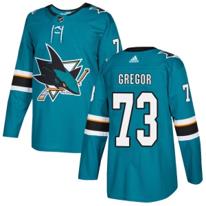 Men's Noah Gregor San Jose Sharks Authentic Home Jersey - Teal