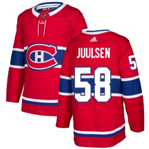 Men's Noah Juulsen Montreal Canadiens Authentic Jersey - Red