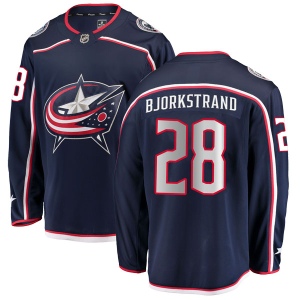 Men's Oliver Bjorkstrand Columbus Blue Jackets Breakaway Home Jersey - Navy