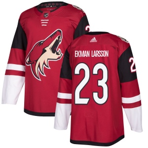 Men's Oliver Ekman-Larsson Arizona Coyotes Authentic Maroon Jersey - Olive