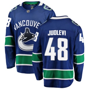 Men's Olli Juolevi Vancouver Canucks Breakaway Home Jersey - Blue