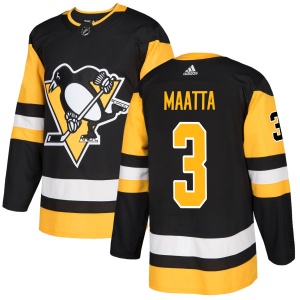 Men's Olli Maatta Pittsburgh Penguins Authentic Jersey - Black