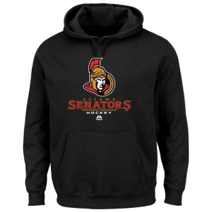 Men's Ottawa Senators Critical Victory VIII Fleece Hoodie - - Black