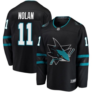 Men's Owen Nolan San Jose Sharks Breakaway Alternate Jersey - Black