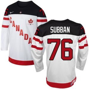 Men's P.K Subban Team Canada Premier 100th Anniversary Olympic Hockey Jersey - White