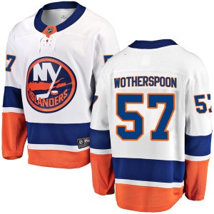 Men's Parker Wotherspoon New York Islanders Breakaway Away Jersey - White